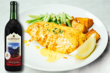 Parmesan-Crusted Chicken with Cabernet Sauvignon